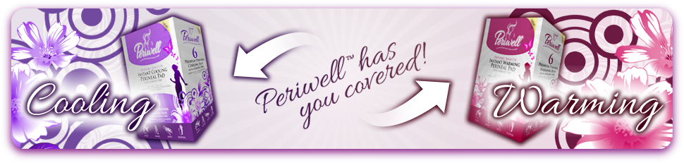 Periwell has you covered with cooling and warming perineal pads!